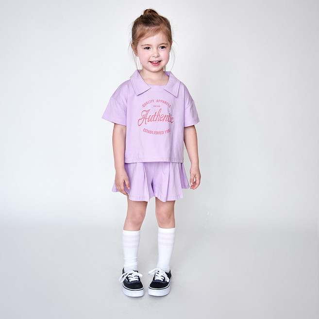 MARI N MORI 女童款Authentic百褶褲套裝