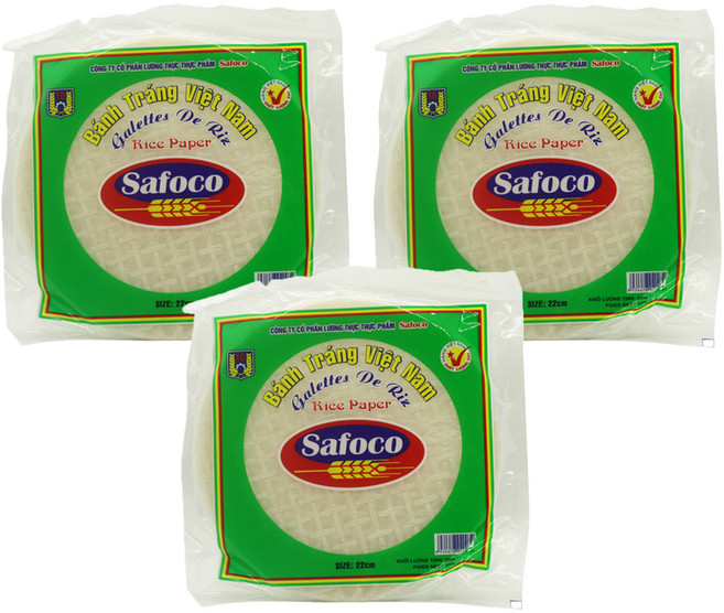 Safoco 圓形米紙 22cm, 300g, 3個