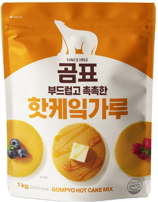 곰표 부드럽고 촉촉한 핫케잌가루, 1kg, 1개
