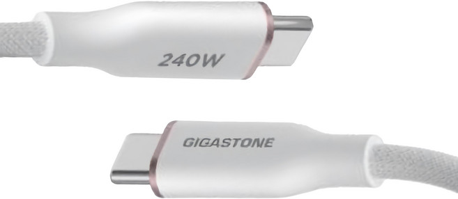 GIGASTONE 立達 240W磁吸充電傳輸線 CC-8800W, 1m, 白色, 1條