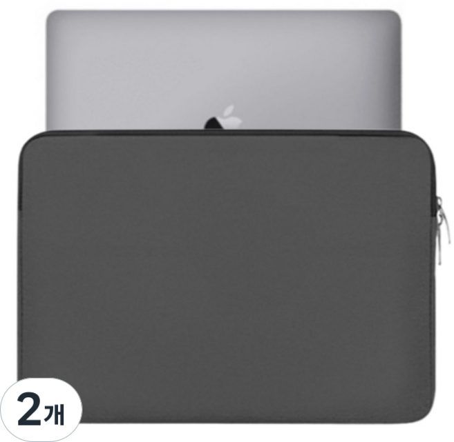 모아브 노트북 파우치, 그레이, 2개