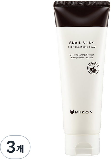 미즈온 스네일 실키 딥 클렌징 폼, 150ml, 3개