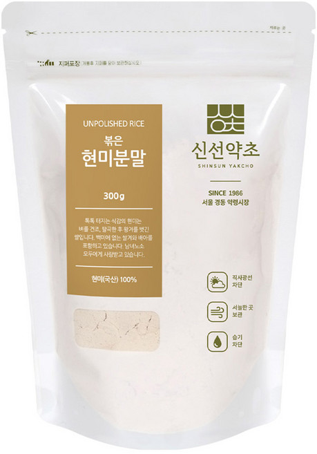 신선약초 볶은 현미분말, 1개, 300g