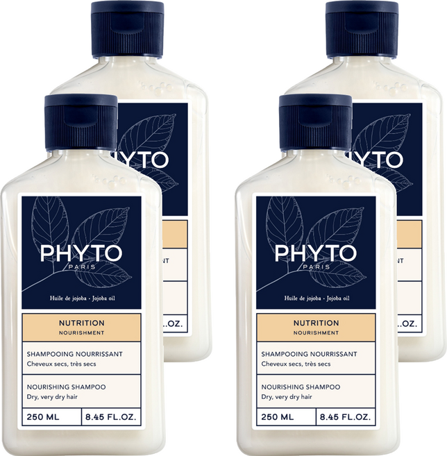 PHYTO 髮朵 滋潤滑順能量洗髮精, 250ml, 4瓶