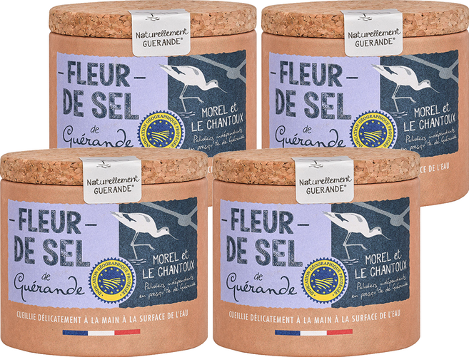 게랑드 플뢰르드셀 토판 천일염, 4개, 100g