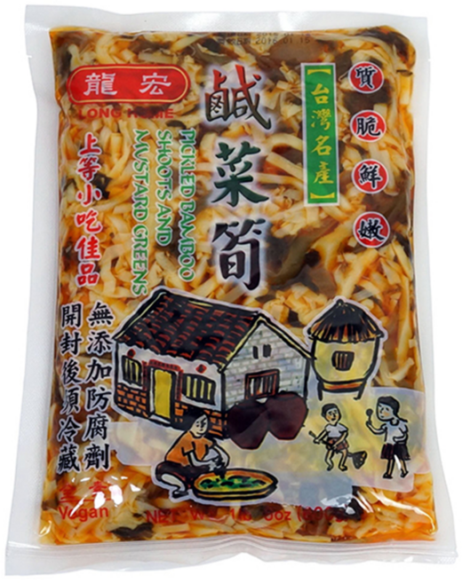 龍宏 鹹菜筍, 600g, 1罐