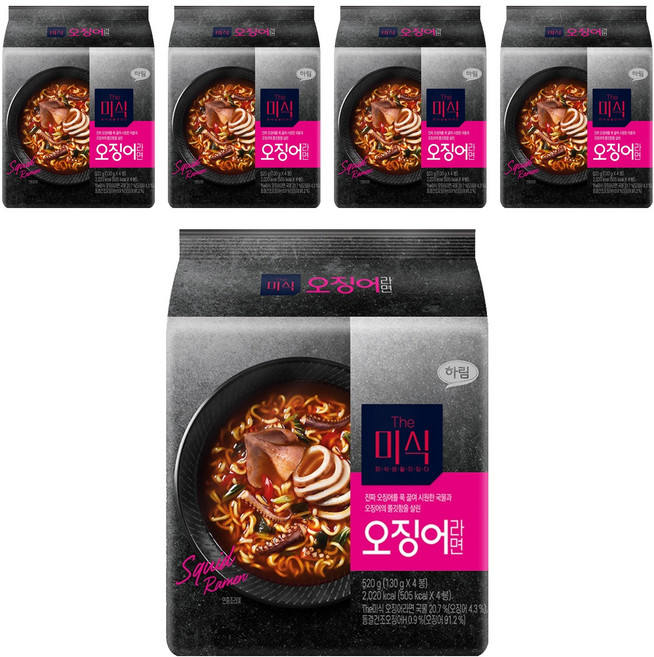 The Mishik 匠人 魷魚海鮮拉麵 130g, 20包