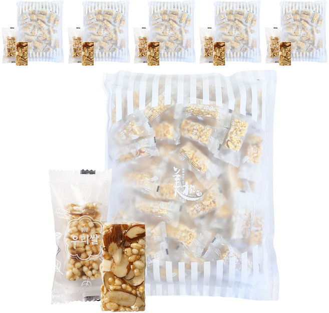 아몬드 톡톡 우리쌀 현미 강정, 500g, 6개