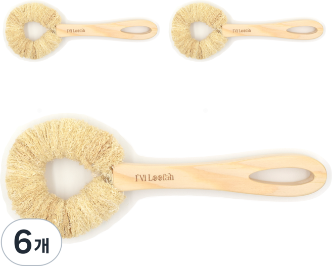 STAGER 도넛 세척솔 10 x 25 cm, 1개입, 6개