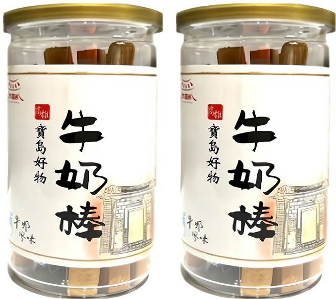 瓦厝家 牛奶棒, 120g, 2罐