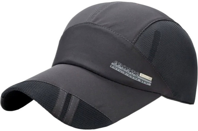 그리뉴얼 여름 스포츠 메쉬 마라톤 러닝모자, 그레이, 1개