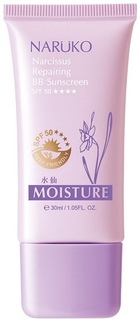 NARUKO 牛爾 台灣公司貨 水仙奇蹟修護BB防曬乳 SPF 50, 30ml, 1條