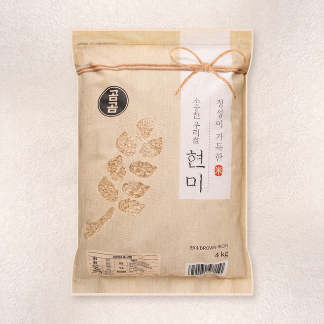 2025년산 햇곡 곰곰 소중한 우리쌀 현미, 4kg, 1개