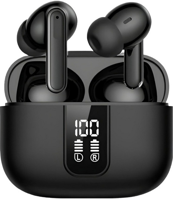 GIGASTONE 立達 真無線降噪藍牙耳機 藍牙5.4 Type-C快充 IPX5防水, TAL1, 黑色