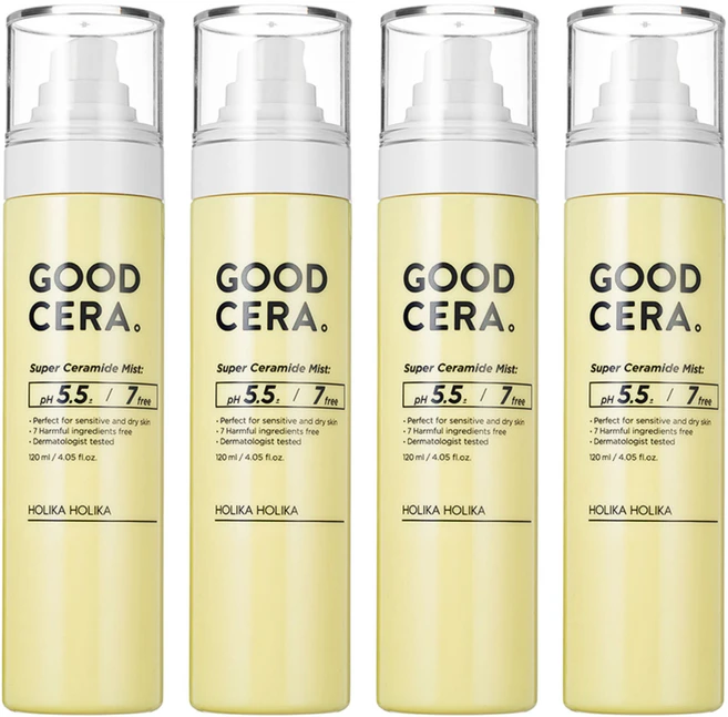 홀리카홀리카 굳세라 수퍼 세라마이드 미스트, 120ml, 4개 - 쿠팡