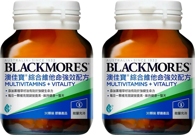 BLACKMORES 澳佳寶 綜合維他命強效配方膠囊, 30顆, 2罐