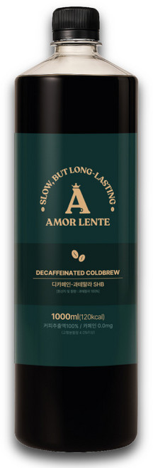 아몰렌떼 디카페인 과테말라 콜드브루 더치커피, 1L, 1개입, 1개