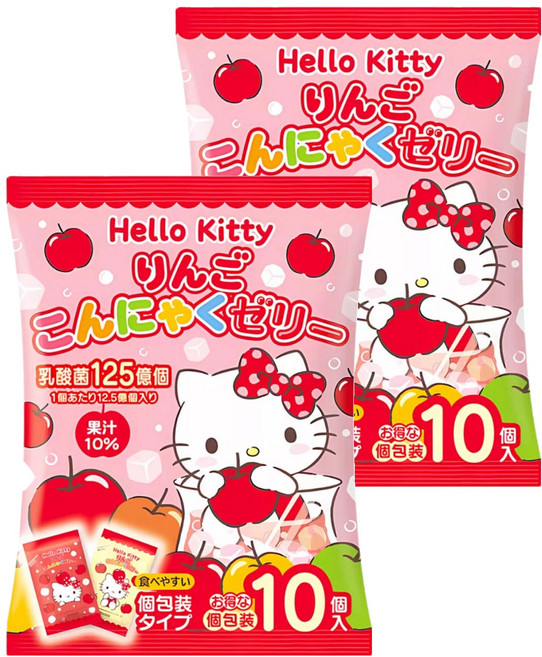 sanrio 三麗鷗 hello kitty 水果果凍, 150g, 2袋