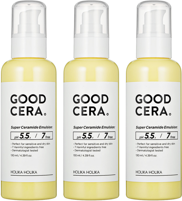 홀리카홀리카 굳세라 수퍼 세라마이드 에멀젼, 130ml, 3개
