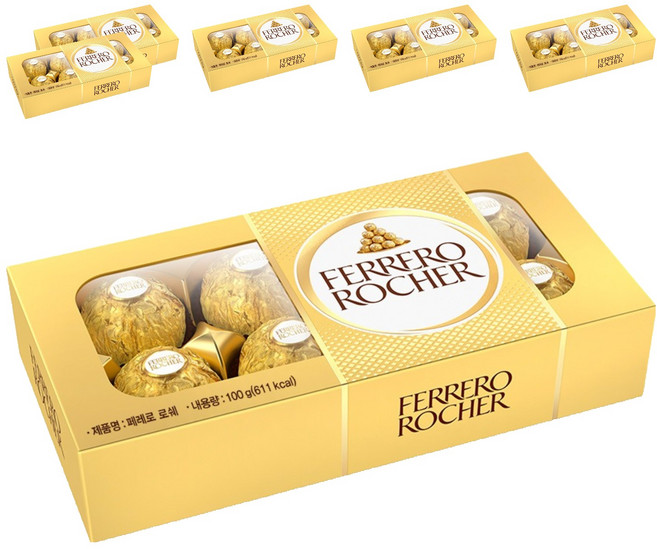 페레로로쉐 T8 사각초콜릿 8p, 100g, 6개