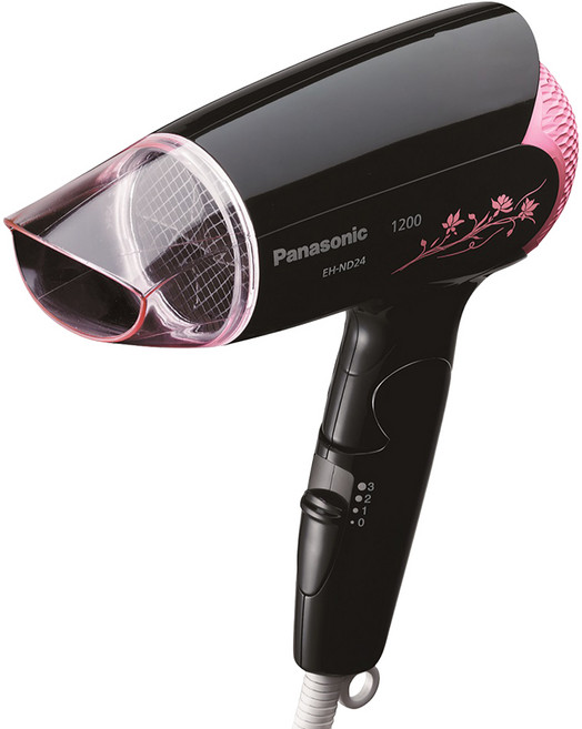 Panasonic 折疊式輕巧型吹風機 1200W 211 x 143 x 57mm, EH-ND24, 黑色