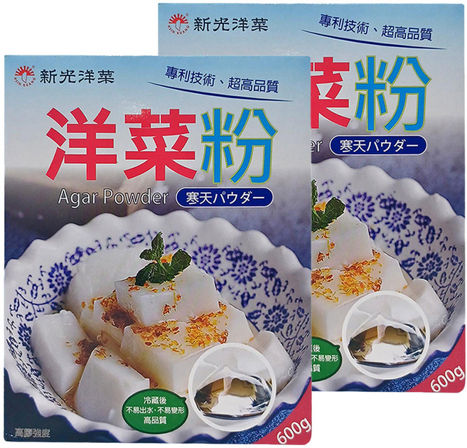 新光洋菜 洋菜粉, 600g, 2盒
