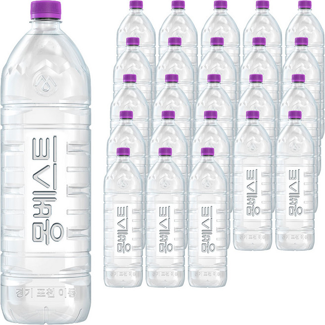 몽베스트 위드어스 무라벨 생수, 2L, 24개