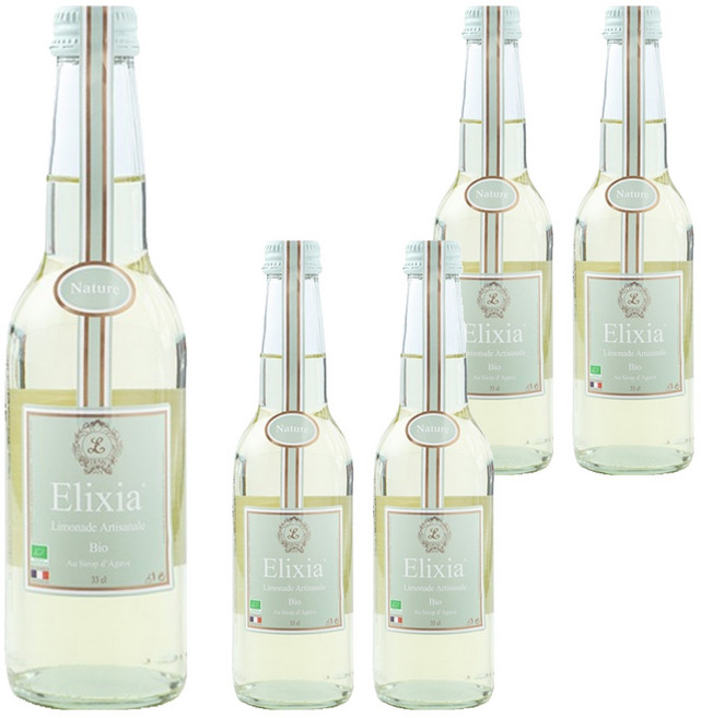 엘릭시아 유기농 레몬 탄산음료, 330ml, 5개