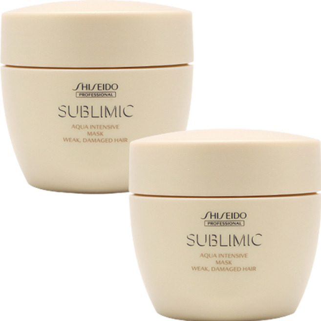 시세이도 프로페셔널 서브리믹 아쿠아 인텐시브 헤어 마스크 D JHK_672, 200g, 2개