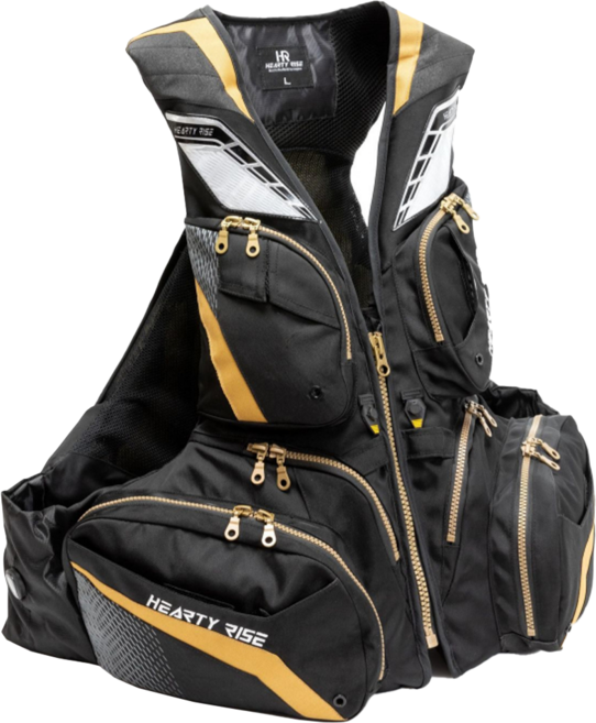 HEARTY RISE 哈帝來斯 磯釣救生衣 HF-9002, 黑色