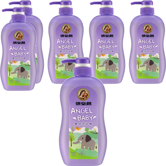 依必朗 Angel Baby 嬰兒沐浴精, 600ml, 6瓶