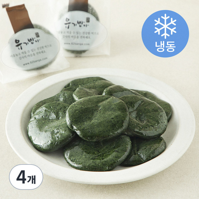 유기방아 쑥개떡 (냉동), 600g, 1개입, 4개
