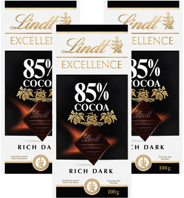 린트 엑설런스 85% 코코아 다크 초콜릿, 100g, 3개 - 쿠팡