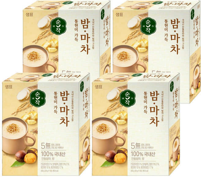 순작 통현미 가득 밤마차, 20g, 10개입, 4개