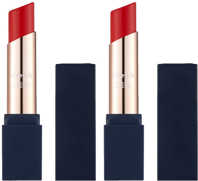 로쎄앙 벨루떼 쉬폰 매트 립스틱 4g, 2개, 레트로레드
