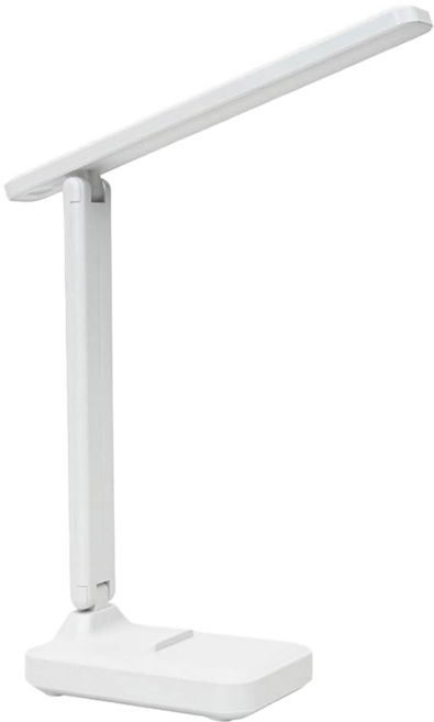 咪咪購物 LED無線護眼檯燈/夾式檯燈/桌上型檯燈/書桌燈/閱讀燈/桌燈 直立式 usb充電款, 白色
