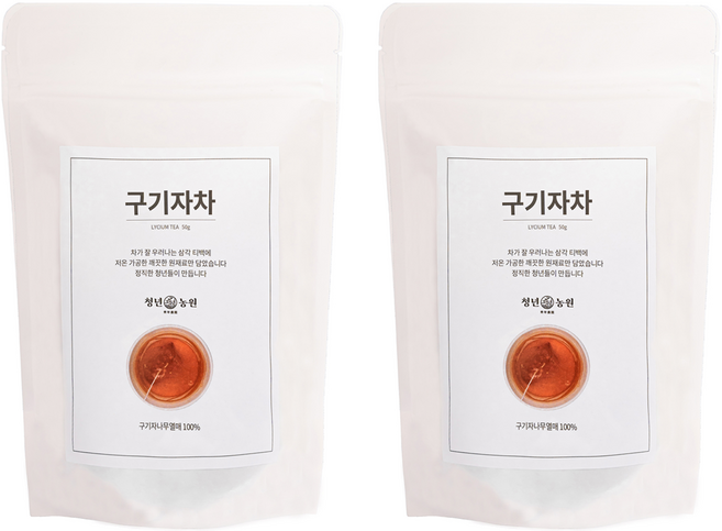 청년농원 구기자차, 50개입, 2개, 1g