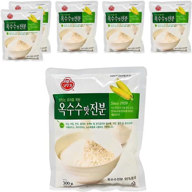 오뚜기 옥수수맛 전분, 300g, 6개