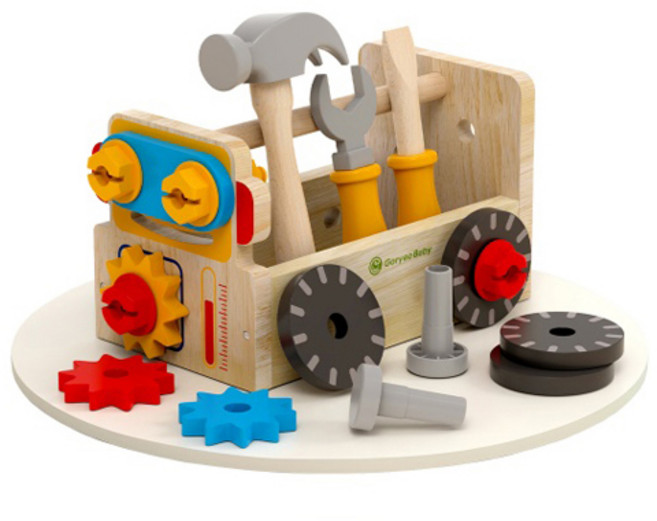 고려베이비 소근육 발달 공구 망치놀이 세트, 혼합색상, 1세트