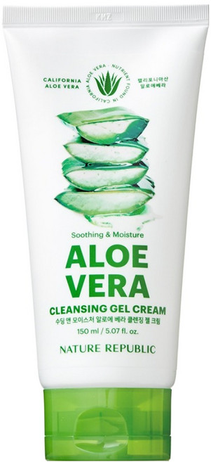 네이처리퍼블릭 수딩 앤 모이스처 알로에베라 클렌징 젤 크림, 150ml, 1개