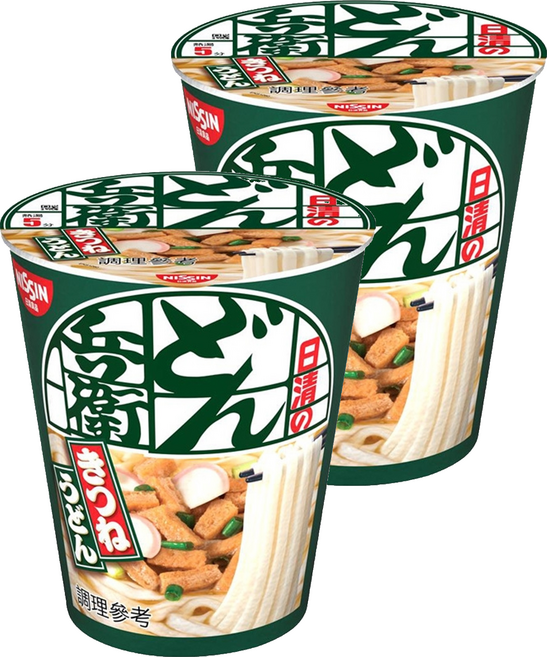 NISSIN 日清 咚兵衛 日式油豆腐杯裝烏龍麵 82g, 2入
