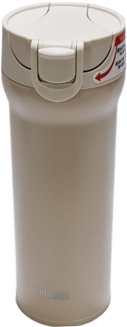 THERMOS 膳魔師 hermos 彈蓋式保溫瓶, 奶油白色, 480ml, 1個