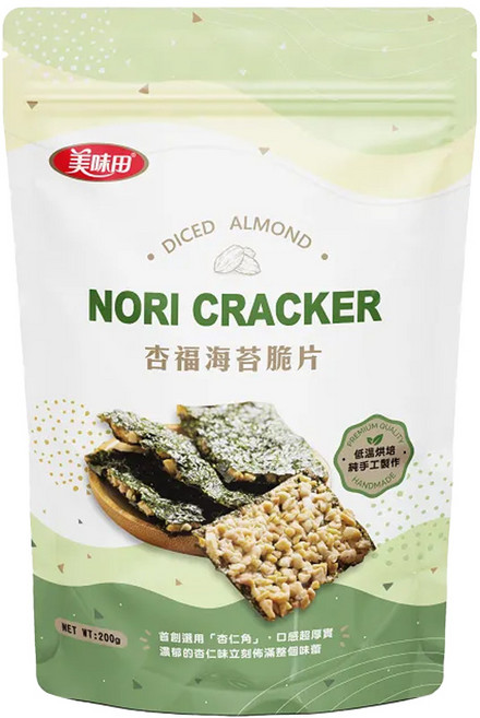 美味田 杏福海苔脆片 200g, 1包