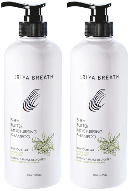 IRIYA BREATH 伊麗雅 乳木果潤澤洗髮乳, 730ml, 2瓶