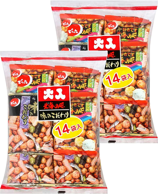 DENROKU 傳六 二色綜合豆果子, 341.6g, 2袋