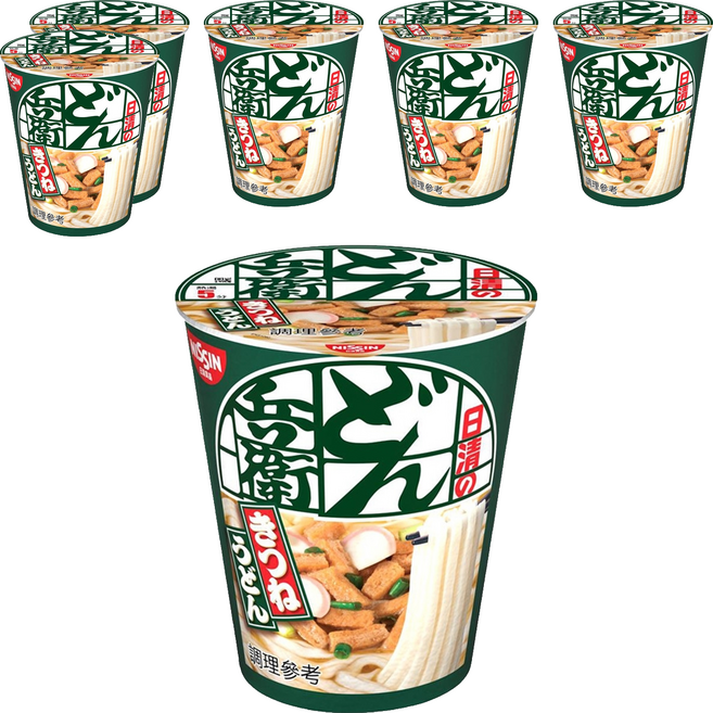 NISSIN 日清 咚兵衛 日式油豆腐杯裝烏龍麵 82g, 6入