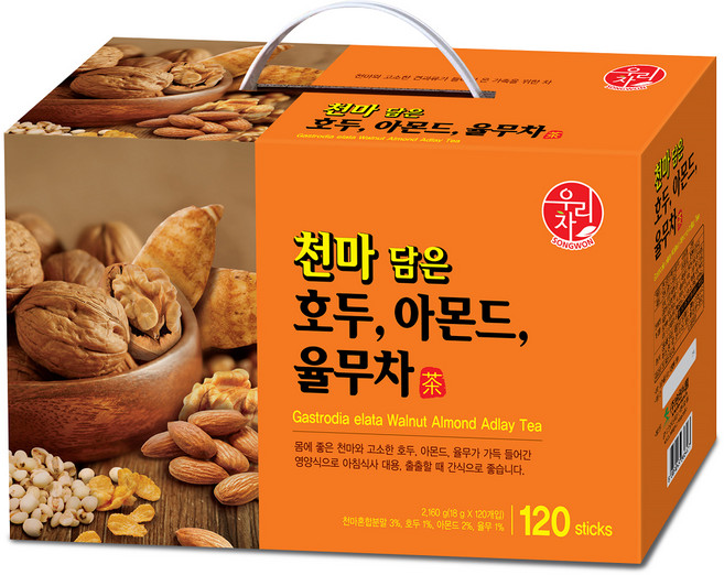 우리차 천마 담은 호두 아몬드 율무차, 18g, 120개입, 1개