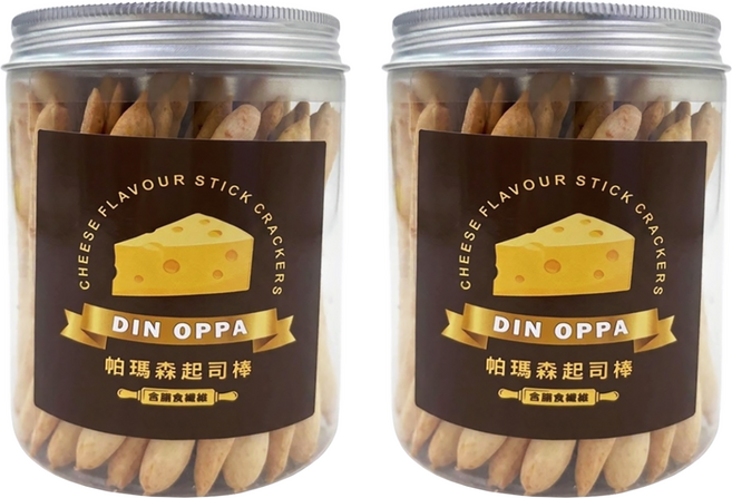 DIN OPPA 帕瑪森起司棒, 100g, 2罐