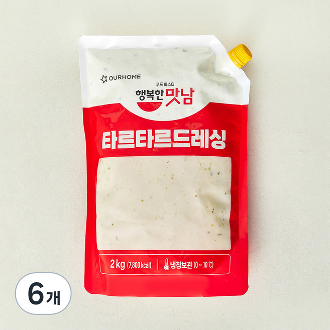 아워홈 행복한맛남 타르타르 드레싱, 2kg, 6개