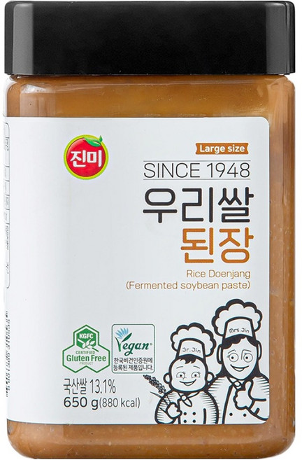 Jinmi Foods 韓國米大醬, 650g, 1個